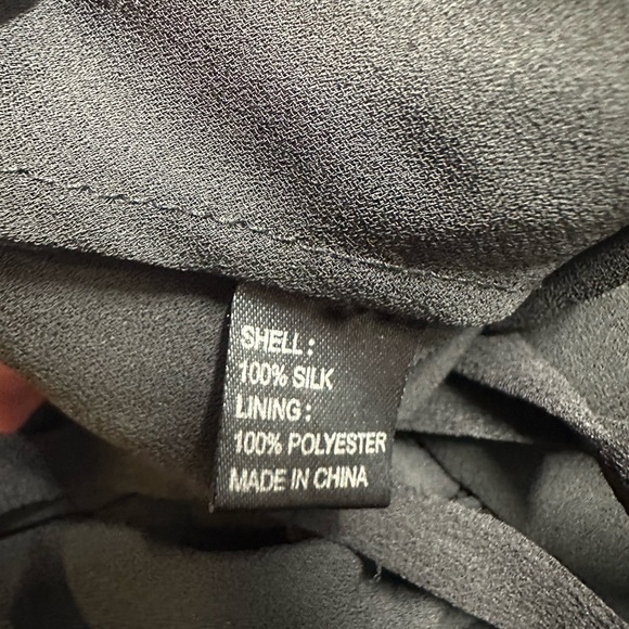 Vintage Betsey Johnson 100% Silk Rose Embroidered Halter Slip Dress Sz 4 - Picture 12 of 13